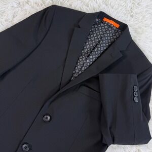 Tallia Boys Black Wool Blend Two Button Suit Jacket Blazer 14R Preppy Dressy